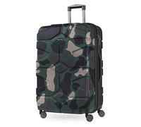 HAUPTSTADTKOFFER - X-Kölln - Equipaje de viaje, Maleta rígida, Trolley expandible, 4 ruedas dobles, TSA, 75 cm, 103 litros, Camouflage