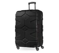 HAUPTSTADTKOFFER - X-Kölln - Equipaje de viaje, Maleta rígida, Trolley expandible, 4 ruedas dobles, TSA, 75 cm, 103 litros, Negro