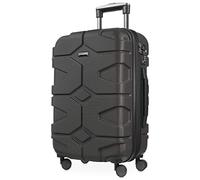 HAUPTSTADTKOFFER X-Kölln - Handgepäck Hartschalen-Koffer Trolley Rollkoffer Reisekoffer, TSA, Equipaje de mano, 58 cm, 40 liters, Negro (Graphite)