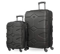 HAUPTSTADTKOFFER - X-Kölln - Juego de 2 Trolleys 55+76 cm, maletas expandibles, TSA, Grafito