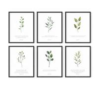 HAUS AND HUES Decoración de pared con versículos de la Biblia, juego de 6 decoraciones cristianas de pared, arte de pared con versículos bíblicos, decoración de pared bíblica, arte de las Escrituras,