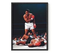 HAUS AND HUES Muhammad Ali Posters - Muhammad Ali - Lienzo decorativo para hombre, decoración de pared motivacional, pósteres de boxeo de anillo, carteles motivacionales para gimnasio, carteles