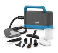 HAUS MEISTER Steamflex Max - Limpiador de vapor portátil de 1200 W para el hogar, tanque de 1 litro, accesorios para cocina, baño, azulejos, lechada, tapicería y ventanas