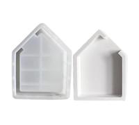 Haus Molde de Silicona para Epoxidharz - Molde de Silicona Hausform | Molde artesanal de fundición epoxidharz | Hohldesign Seaside Home Form für Blumenkonservierung Buchenden Probe Hochzeit Valentine