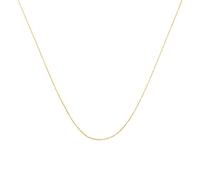 Haus of Brilliance Solid 10K Yellow Gold 1/2 mm Slim and Dainty Rope Chain Necklace, Unisex Chain - Size 16" Inches
