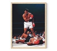 Haus y Hues Muhammad Ali Poster - Muhammad Ali Wall Art in Ring Boxing Poster Sports Gym Gym Imagen de Historia Negra para Wall Sport Poster para Man
