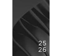 Hausaufgabenheft 2025/2026 Schwarz: MIT DATUM - Zwei Tage pro Seite - 52 Wochen - A5 - Für Jungen, Mädchen und Teenager