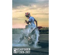 Hausaufgabenheft 2026/2027: Motocross - Schulplaner Für Grundschule, Mädchen, Jungen, Teenager Mit Wochenplaner Und Mehr| Viel Platz Für Fach, Aufgaben, Notizen
