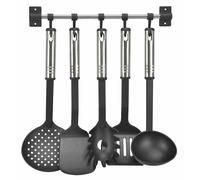 Haushalt International Juego de Utensilios de Cocina, Barra Colgante, Accesorios de Cocina de plástico