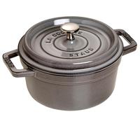 Haushaltskleinger?¤te Staub La Cocotte 20cm rund. Graphit-grau NUEVO