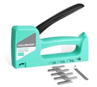 HAUSHOF Grapadora Manual para Grapas Tipo 53 | Grapadora de Tapicero con 800 Grapas y Quita Grapas para Madera, Tela, Tapicería y Muebles