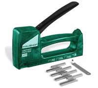 HAUSHOF Grapadora Manual y Quitagrapas Tipo 53, Pistola Grapadora Tapicero con 800 Grapas, para Madera, Tapicería, Plástico y Tela, Ajustable y Duradera, Ideal para Bricolaje y Reparaciones Verde