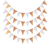 Hausio Guirnalda de decoración para fiestas, kit de banderines, banderines, triángulos, banderas, guirnaldas para otoño, bodas, cumpleaños, fiestas, día de Acción de Gracias, decoración para el hogar