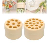 Hausio Soporte para flores para jarrones, 2 especificaciones Soporte para tallo de flores, soporte para flores Hanataba, soporte de tallo de ikebana en espiral reutilizable para DIY soporte de flores