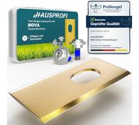 HAUSPROFI 15 cuchillas de repuesto de titanio para robots cortacésped MOVA 600, 600 Kit, 1000, LiDAX Ultra & NAVAX AWD, según DIN EN 50636-2-107, 60 % más duraderas, incluye tornillos de seguridad y