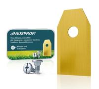 HAUSPROFI Cuchillas de repuesto ultraafiladas de titanio, 45 unidades, aptas para todos los cortacésped Husqvarna Gardena Yard Force, cuchillas de repuesto universales, incluye 45 tornillos