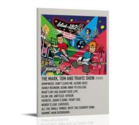 HAUSRENWRHHT Blink-182 - Póster de The Mark Tom y Travis Show para pared, lienzo estético, vintage, pintura decorativa para sala de estar, dormitorio, 60 x 90 cm, estilo marco