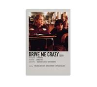 HAUSRENWRHHT Drive Me Crazy - Póster decorativo para pared, diseño vintage estético para sala de estar, dormitorio, 50 x 75 cm, estilo sin marco