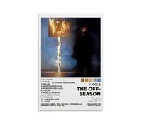 HAUSRENWRHHT J. Cole Album The Off-Season - Póster decorativo para pared, diseño vintage estético para sala de estar, dormitorio, 50 x 75 cm, estilo sin marco