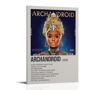 HAUSRENWRHHT Janelle Monae The ArchAndroid - Póster decorativo para pared, diseño vintage estético para sala de estar, dormitorio, 40 x 60 cm, estilo marco