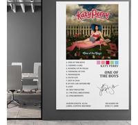 HAUSRENWRHHT Katy Perry Album One of The Boys1 - Póster decorativo para pared, lienzo estético, vintage, pintura decorativa para sala de estar, dormitorio, 60 x 90 cm, estilo marco