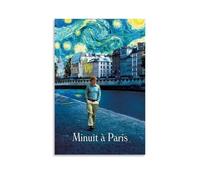 HAUSRENWRHHT Minuit À Paris - Póster decorativo para pared, diseño vintage estético para sala de estar, dormitorio, 30 x 45 cm, estilo sin marco