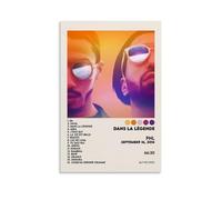 HAUSRENWRHHT PNL Álbum Dans La Légende - Póster decorativo para pared, diseño vintage estético para sala de estar, dormitorio, 50 x 75 cm, estilo sin marco
