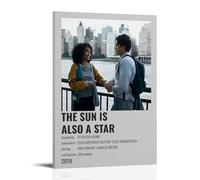 HAUSRENWRHHT Póster artístico de pared con texto en inglés «The Sun Is Also A Star» (40 x 60 cm), estilo marco