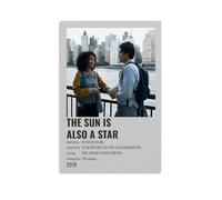 HAUSRENWRHHT Póster artístico de pared con texto en inglés «The Sun Is Also A Star» (60 x 90 cm), estilo vintage estético para sala de estar, dormitorio, 24 x 36 pulgadas (60 x 90 cm)