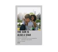 HAUSRENWRHHT Póster artístico de pared con texto en inglés «The Sun Is Also A Star» (60 x 90 cm), estilo vintage estético para sala de estar, dormitorio, 24 x 36 pulgadas (60 x 90 cm)