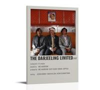 HAUSRENWRHHT Póster de The Darjeeling Limited para pared, lienzo estético, vintage, pintura decorativa para sala de estar, dormitorio, 50 x 75 cm, estilo marco
