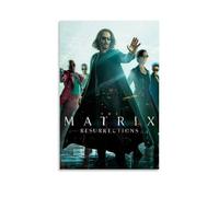 HAUSRENWRHHT Póster de The Matrix Resurrections para pared, lienzo estético, vintage, pintura decorativa para sala de estar, dormitorio, 50 x 75 cm, estilo sin marco