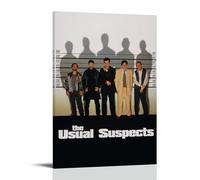 HAUSRENWRHHT Póster de The Usual Suspects para pared, lienzo estético, vintage, pintura decorativa para sala de estar, dormitorio, 20 x 30 cm, estilo marco