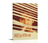 HAUSRENWRHHT Póster de Under The Silver Lake para pared, lienzo estético, vintage, pintura decorativa para sala de estar, dormitorio, 30 x 45 cm, estilo marco