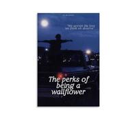 HAUSRENWRHHT Póster decorativo de pared con diseño de flores de alhelí de The Perks of Being A Wallflower, póster estético vintage, pintura decorativa para sala de estar, dormitorio, 50 x 75 cm