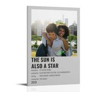 HAUSRENWRHHT Póster decorativo de pared con texto en inglés «The Sun Is Also A Star» (30 x 45 cm), estilo marco