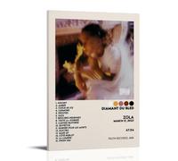 HAUSRENWRHHT Zola Album DIAMANT DU BLED - Póster decorativo para pared, diseño vintage estético para sala de estar, dormitorio, 20 x 30 cm, estilo marco