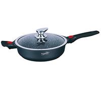Haussmann herencia - 28 cm sartén revestimiento marbrs con tapa de cristal & # xff0 F; Mango extraíble - hm-2428 m