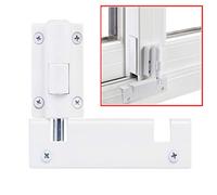 HauSun Patio Sliding Door Security Foot Lock Kick Lock, Fits on Top Rail-Childproof patio Door guardian-or Bottom Rail-Foot Operated-Keep Your Family Safe and Secure(1 Pack,White)