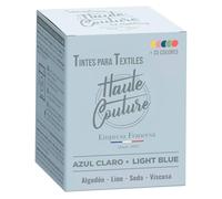 HAUTE COUTURE - Tinte para Ropa y Textil Azul - 350g - Azul Claro - Tinte Textil Todo en uno - Listo Para Teñir Ropa y Tejidos