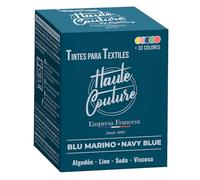 HAUTE COUTURE - Tinte para Ropa y Textil Azul - 350g - Azul Marino - Tinte Textil Todo en uno - Listo Para Teñir Ropa y Tejidos