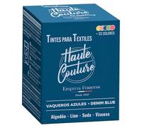 Haute Couture - Tinte para Ropa y Textil Azul - Azul Vaquero - 350g - Tinte Textil Todo en uno - Listo Para Teñir Ropa y Tejidos