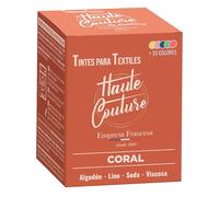 HAUTE COUTURE - Tinte para Ropa y Textil Coral - 350g - Coral - Tinte Textil Todo en uno - Listo Para Teñir Ropa y Tejidos