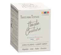 HAUTE COUTURE - Tinte para Ropa y Textil Gris - 350g - Gris Claro - Tinte Textil Todo en uno - Listo Para Teñir Ropa y Tejidos