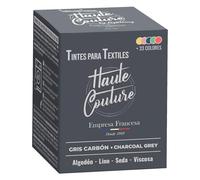 Haute Couture - Tinte para Ropa y Textil Gris - Gris Carbón - 350g - Tinte Textil Todo en uno - Listo Para Teñir Ropa y Tejidos