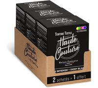 Haute Couture - Tinte para Ropa y Textil Negro - 3x350g - Tinte Textil Todo en uno - Listo Para Teñir Ropa y Tejidos