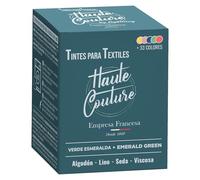 Haute Couture - Tinte para Ropa y Textil Verde - Verde Esmeralda - 350g - Tinte Textil Todo en uno - Listo Para Teñir Ropa y Tejidos