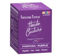 Haute Couture - Tinte para Ropa y Textil Violeta - 350g - Tinte Textil Todo en uno - Listo Para Teñir Ropa y Tejidos