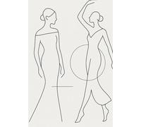 Haute Lines - A Fashion Sketchbook for Visionaries | 240 Pages, 6x9: Where every line speaks style - for designers, stylists, and souls that sketch in silence.
