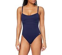 Haute pression A1001 - Maillot de bain une pièce - Uni - Femme - Bleu,FR: 36 (Taille faricant: 36)
